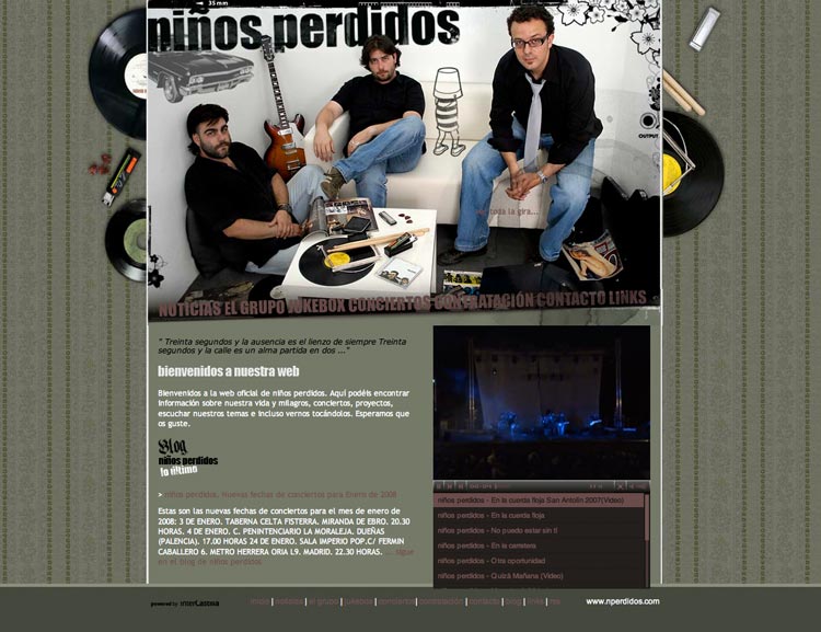 web de niños perdidos