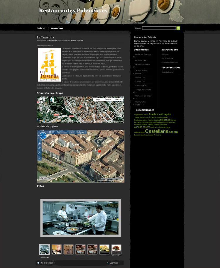 Diseño web Palencia – RestaurantesPalencia.es