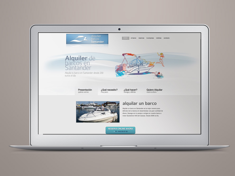 Diseño web Santander
