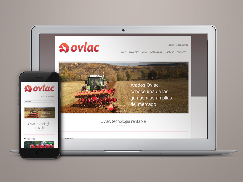 Diseño web e intranet para Ovlac