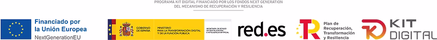 Kit Digital. Financiado por la Unión Europea, NextGenerationEU. Plan de Recuperación, Transformación y Resiliencia. Gobierno de España Kit Digital. Financiado por la Unión Europea, NextGenerationEU. Plan de Recuperación, Transformación y Resiliencia. Gobierno de España